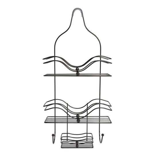 Bath Bliss Ocean Design Black Onyx Shower Caddy